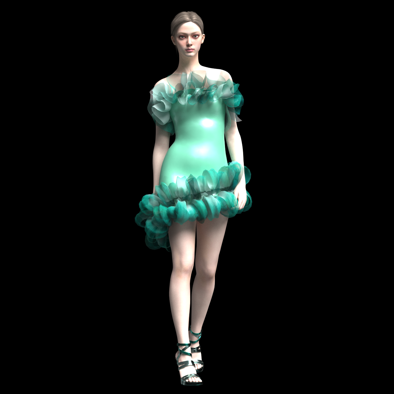 Garment clo3d dress 3D Print Models in Clothing 3DExport