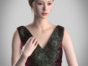 Leather top and skirt 3Dプリントモデル