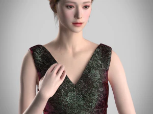 Leather top and skirt 3D Print Model
