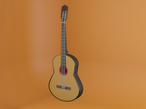 Acustic Guitar 3D Model