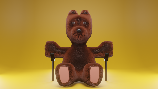 Sitting bear 3D-Modell .c4d .max .obj .3ds .fbx .stl .blend 