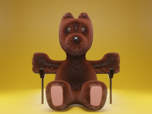 Sitting bear Modello 3D