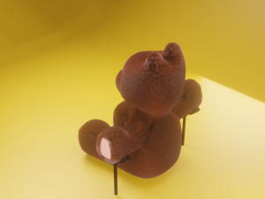 Sitting bear 3D-Modell