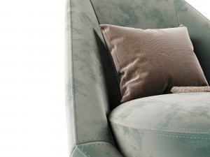 Swivel armchair By Arketipo Model 3D