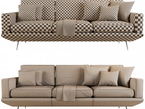 Universal sofa by Divani 3D Model