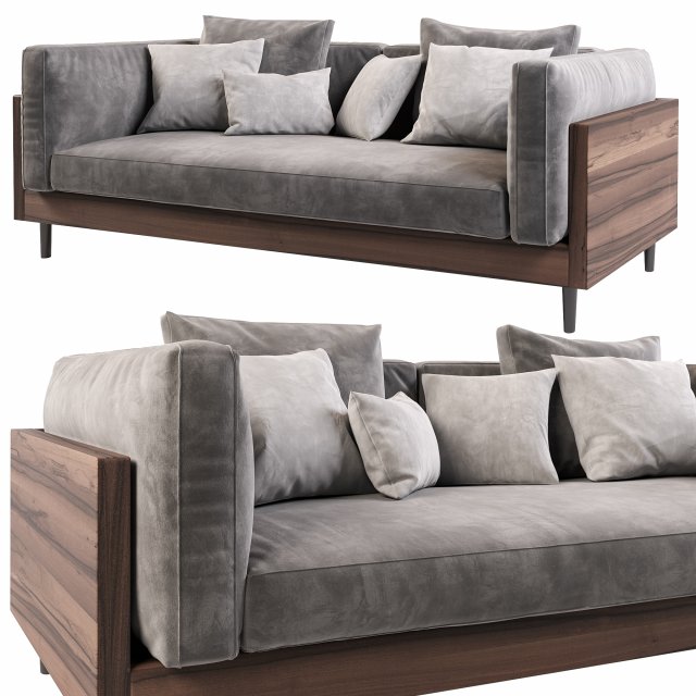 ALFEO sofa By Falsasquadra Model 3D .c4d .max .obj .3ds .fbx .stl .blend 