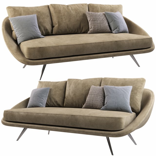 Sofa BY MALDINII Model 3D .c4d .max .obj .3ds .fbx .stl .blend
