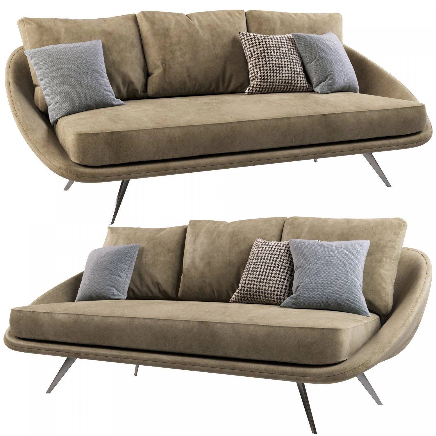 Sofa BY MALDINII 3D Model .c4d .max .obj .3ds .fbx .stl .blend 