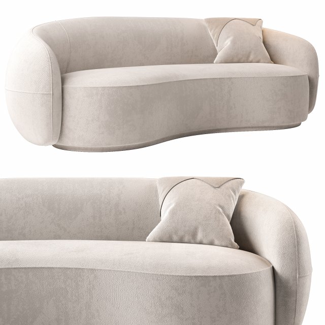 VALDA SOFA 3D Model .c4d .max .obj .3ds .fbx .stl .blend 