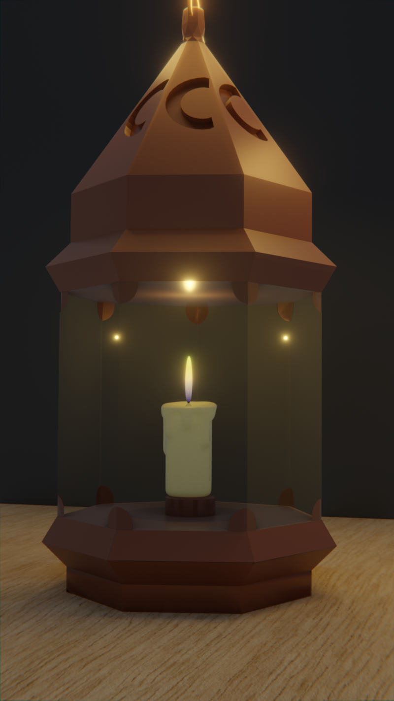Bronze Lantern 3D Model .c4d .max .obj .3ds .fbx .stl .blend 