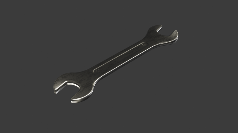 Wrench 3D 模型 .c4d .max .obj .3ds .fbx .stl .blend 