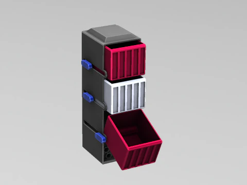 CONTENITORI DI CARICO DI STOCCAGGIO Modello di stampa 3D