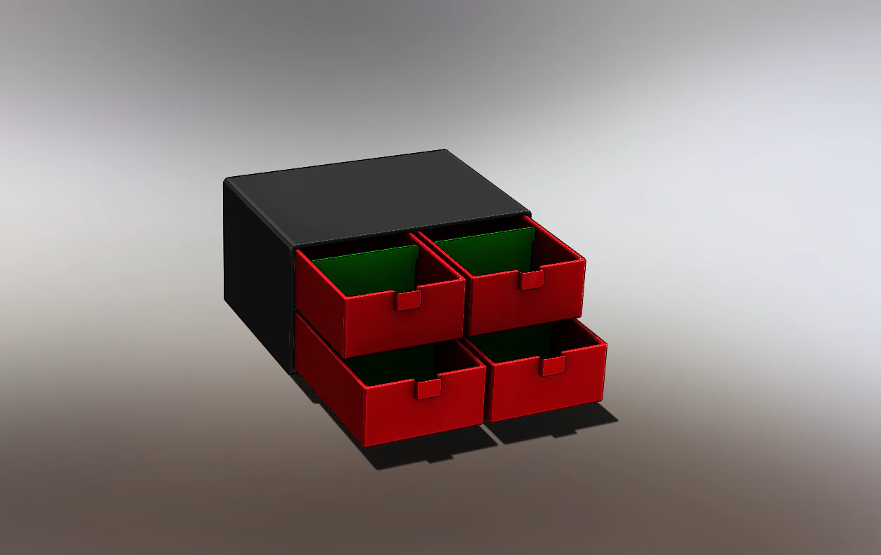 SMALL SCREW ORGANIZER BOX 3D Print Model .c4d .max .obj .3ds .fbx .stl .blend 