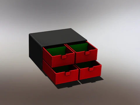 SMALL SCREW ORGANIZER BOX 3D Print Model