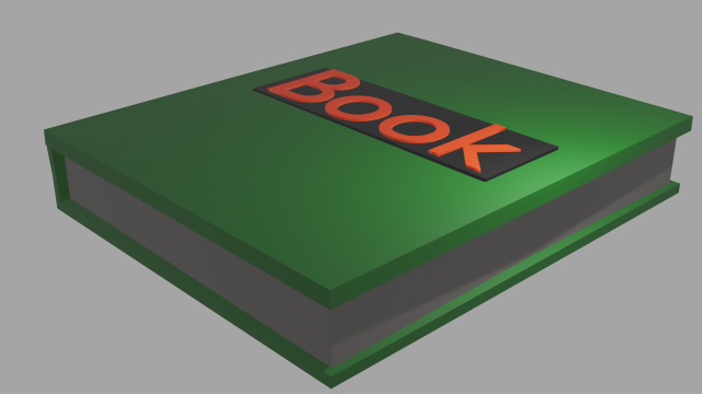 Book 3D Model .c4d .max .obj .3ds .fbx .stl .blend 