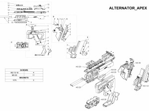 Alternator - APEX - Printable - STL files 3D Print Model