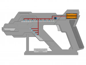 Asuran Replicator Stunner - Stargate - Para impress&atilde;o - Arquivos STL Modelo de Impressão 3D