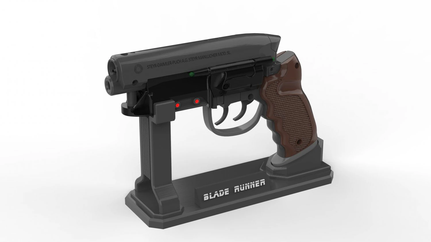 Deckards Pistol - Blade Runner - Printable - STL files 3D Print Model .c4d .max .obj .3ds .fbx .stl .blend