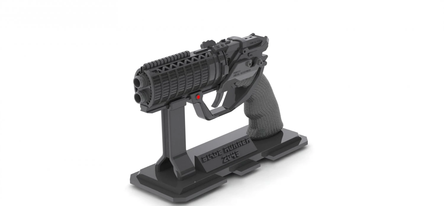 Agent Ks Pistol - Blade Runner - Printable - STL files 3D Print Model .c4d .max .obj .3ds .fbx .stl .blend 