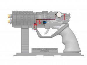 Agent Ks Pistol - Blade Runner - Printable - STL files 3D Print Model