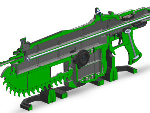 Lancer - Gears of War - Printable - STL files 3D 프린트 모델