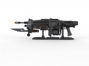 Retro Lancer - Gears of War - Printable - STL files 3D Print Model