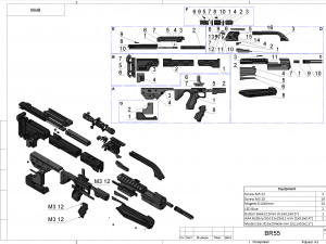 BR55 - Halo - Printable - STL files Modèles 3D en vedette