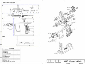 M6G Magnum - Halo - Printable - STL files 3D 프린트 모델