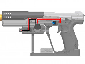 M6H2T Magnum - Halo - Printable - STL files 3D Print Model
