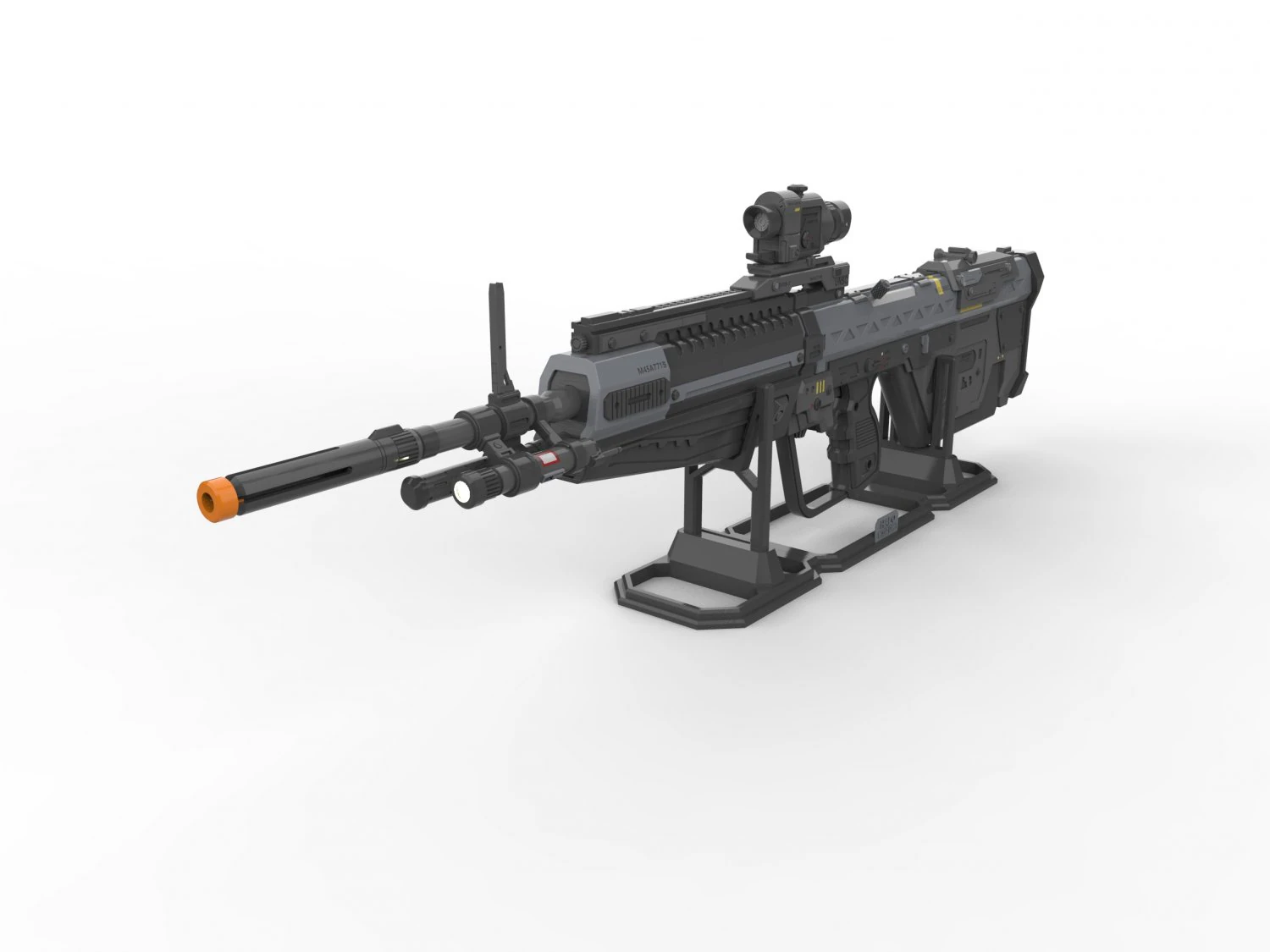 M392 Rifle - Halo - Printable - STL files 3D Print Model .c4d .max .obj .3ds .fbx .stl .blend 