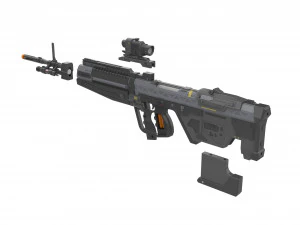 M392 Rifle - Halo - Printable - STL files 3D Print Model