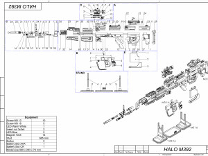 M392 Rifle - Halo - Printable - STL files 3D Принт Модель