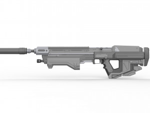 MA37 Rifle - Halo - Printable - STL files Modelo de Impressão 3D