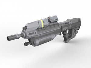 MA37 Rifle - Halo - Printable - STL files Modelo de Impressão 3D