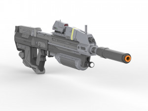 MA37 Rifle - Halo - Printable - STL files Modelo de Impressão 3D