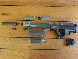 MA37 Rifle - Halo - Printable - STL files Modelo de Impressão 3D