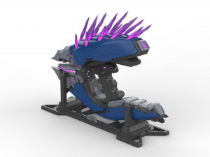 Needler - Halo Infinite - Printable - STL files Modelo de Impressão 3D