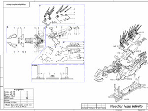 Needler - Halo Infinite - Printable - STL files Modelo de Impressão 3D