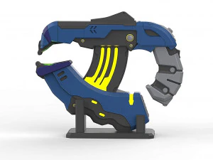 Pistola de Plasma H2A - Halo - Imprim&iacute;vel - Arquivos STL Modelo de Impressão 3D