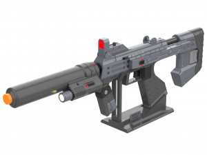 M7 SMG - Halo 3 - Printable - STL files Model do druku 3D