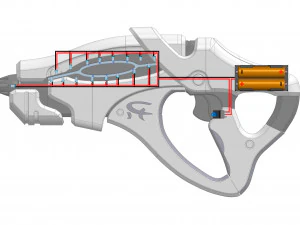 Scorpion Blaster - Mass Effect - Printable - STL files 3D Print Model