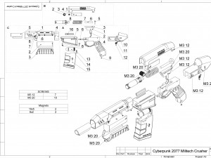 Military Crasher - Cyberpunk 2077 - Printable - STL files Model Cetak 3D