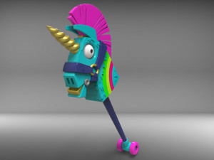 Rainbow Smash Unicorn - Fortnite - Printable - STL files 3D प्रिंट मॉडल