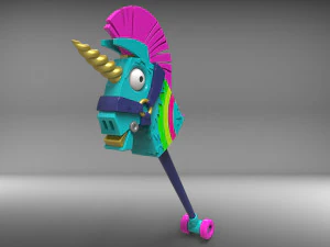 Rainbow Smash Unicorn - Fortnite - Printable - STL files 3D Print Model