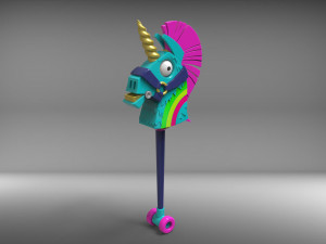 Rainbow Smash Unicorn - Fortnite - Printable - STL files 3D प्रिंट मॉडल