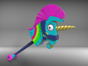 Rainbow Smash Unicorn - Fortnite - Printable - STL files 3D प्रिंट मॉडल