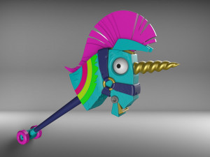 Rainbow Smash Unicorn - Fortnite - Printable - STL files 3D प्रिंट मॉडल