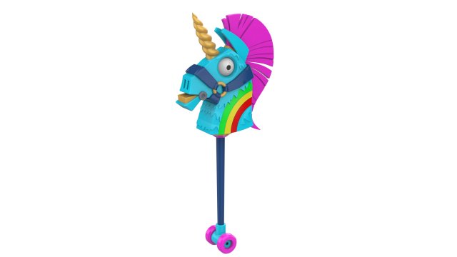 Rainbow Smash Unicorn - Fortnite - Printable - STL files 3D प्रिंट मॉडल .c4d .max .obj .3ds .fbx .stl .blend 