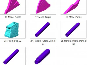 Rainbow Smash Unicorn - Fortnite - Printable - STL files 3D Print Model