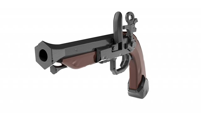 Sailor Pistol - Sea of Thieves - Printable - STL files Modèles 3D en vedette .c4d .max .obj .3ds .fbx .stl .blend 